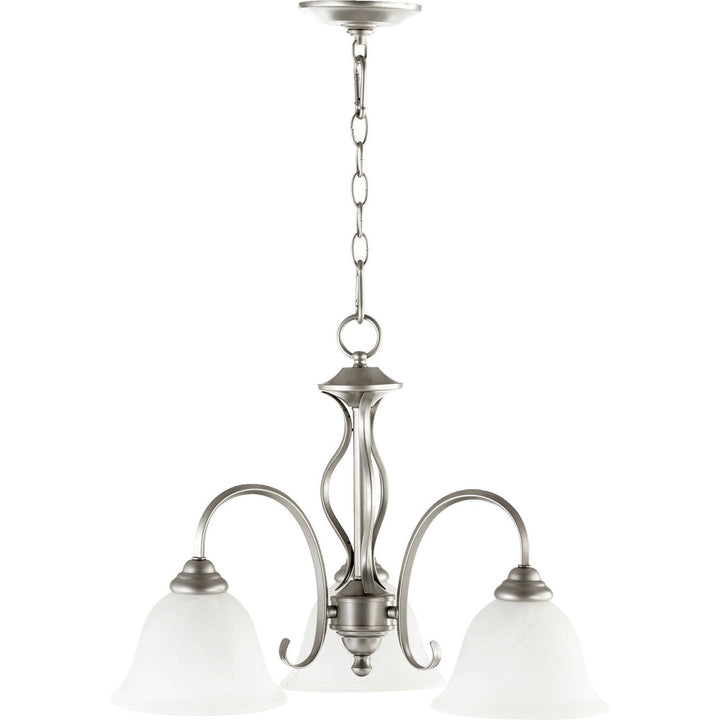 Quorum Spencer 6410-3-64 Chandelier Light - Classic Nickel