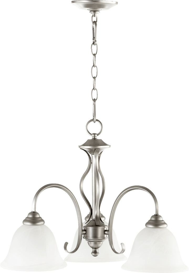 Quorum Spencer 6410-3-64 Chandelier Light - Classic Nickel