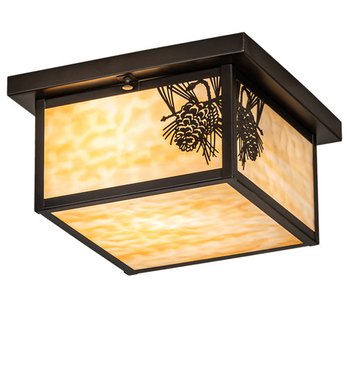 Meyda Tiffany Hyde Park 46268 Ceiling Light - Craftsman Brown