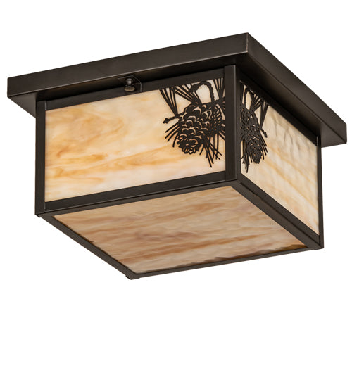 Meyda Tiffany Hyde Park 46268 Ceiling Light - Craftsman Brown