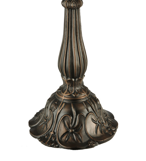 Meyda Tiffany Lighting 46444 Bungalow One Light Table Base Utility Light Bronze / Dark