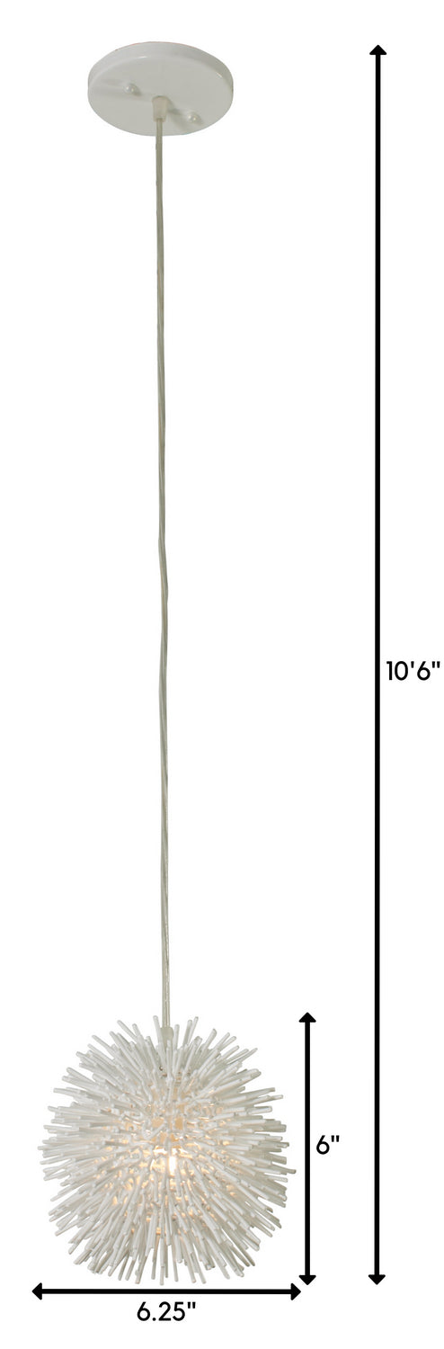 Varaluz Urchin 169M01SWH Pendant Light - White