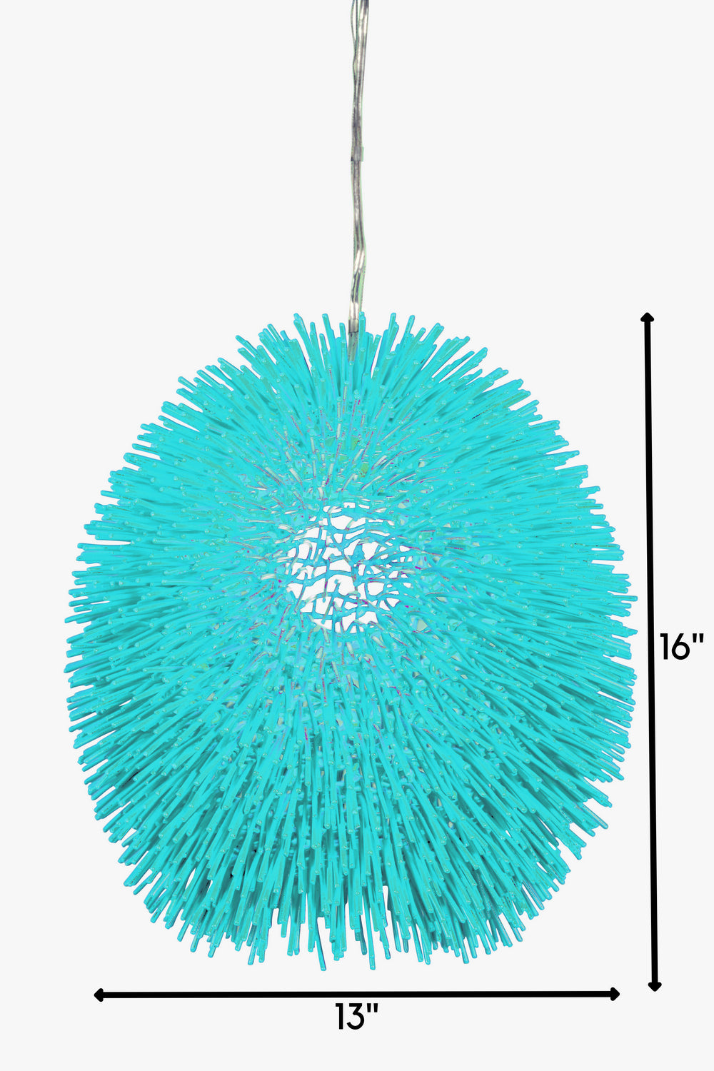 Varaluz Urchin 169P01AQ Pendant Light - Aqua Velvet