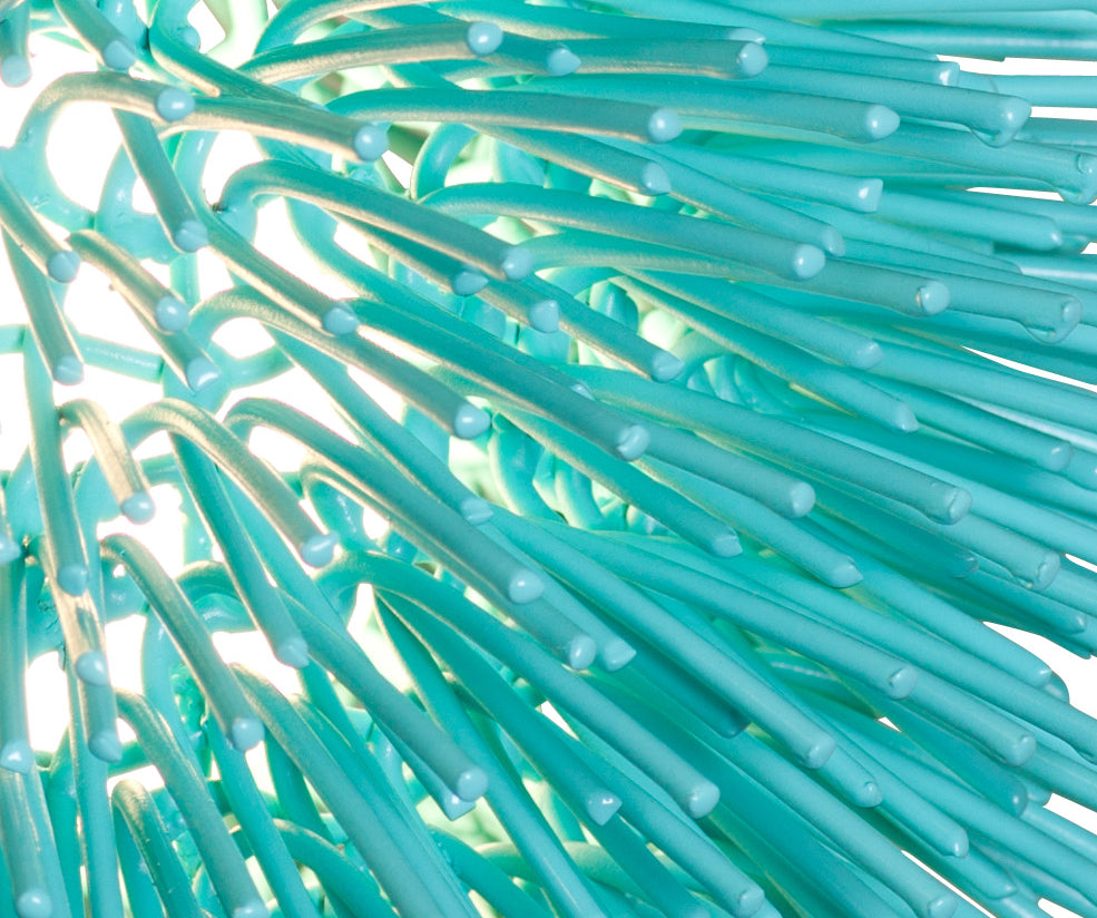 Varaluz Urchin 169P01AQ Pendant Light - Aqua Velvet