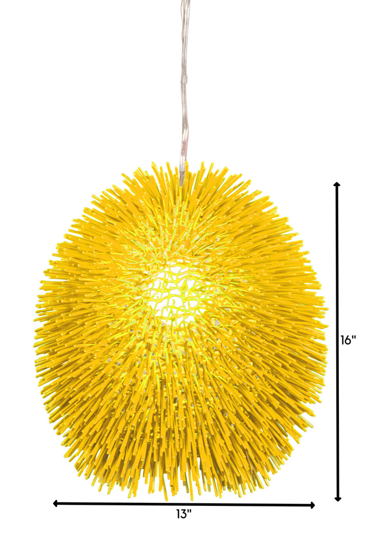 Varaluz Urchin 169P01YE Pendant Light - Un-Mellow Yellow