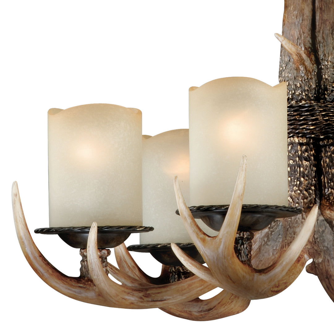 Vaxcel Yoho H0016 Chandelier Light - Black Walnut