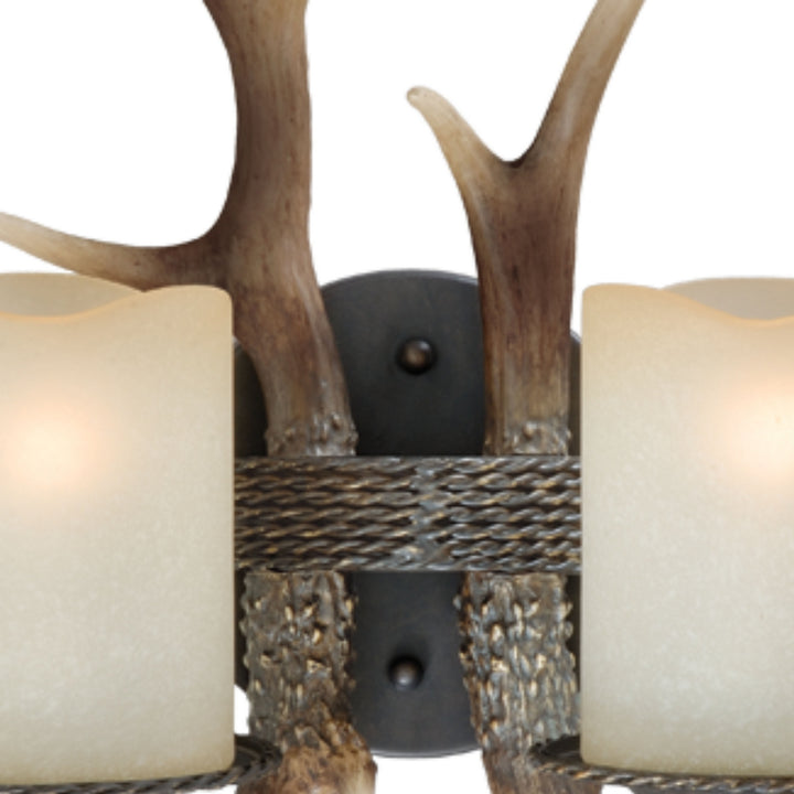Vaxcel Yoho W0033 Wall Light - Black Walnut