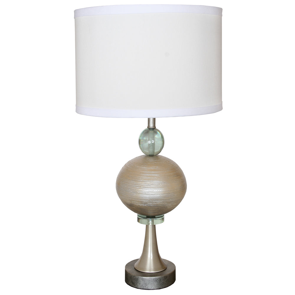 Van Teal Lighting 771472 Ring O One Light Table Lamp Lamp Pewter, Nickel, Silver