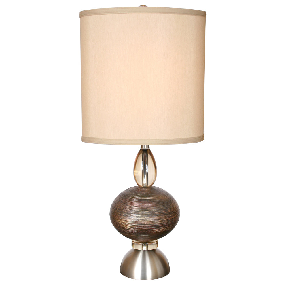 Van Teal Lighting 772872 Ring O One Light Table Lamp Lamp Pewter, Nickel, Silver