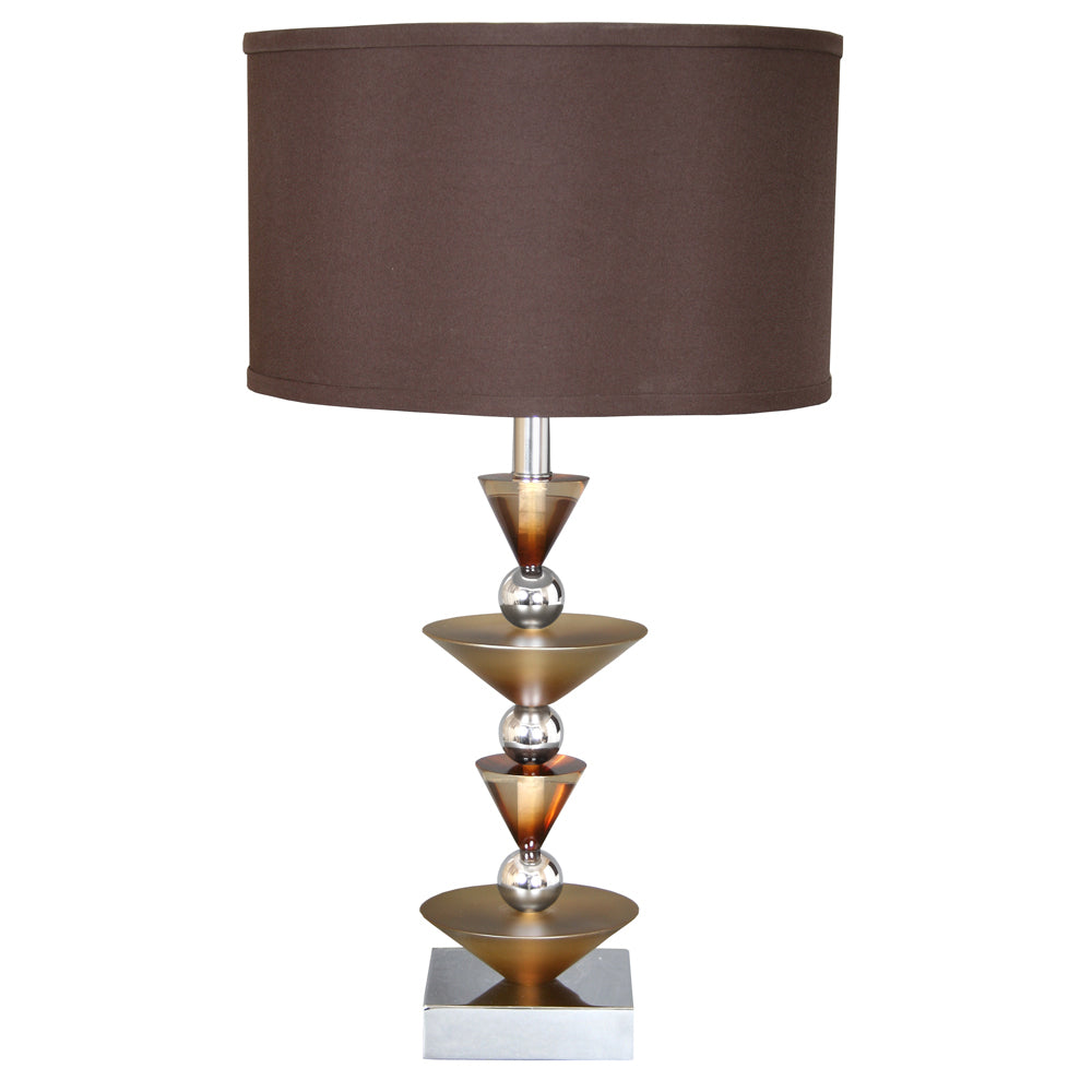 Van Teal Lighting 780072 Around The World Two Light Table Lamp Lamp Chrome