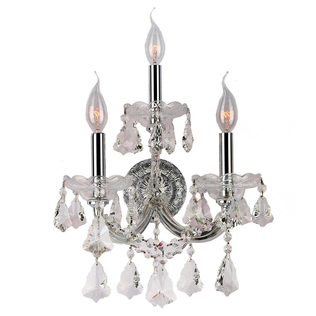 Worldwide Maria Theresa W23071C12 Wall Light - Polished Chrome