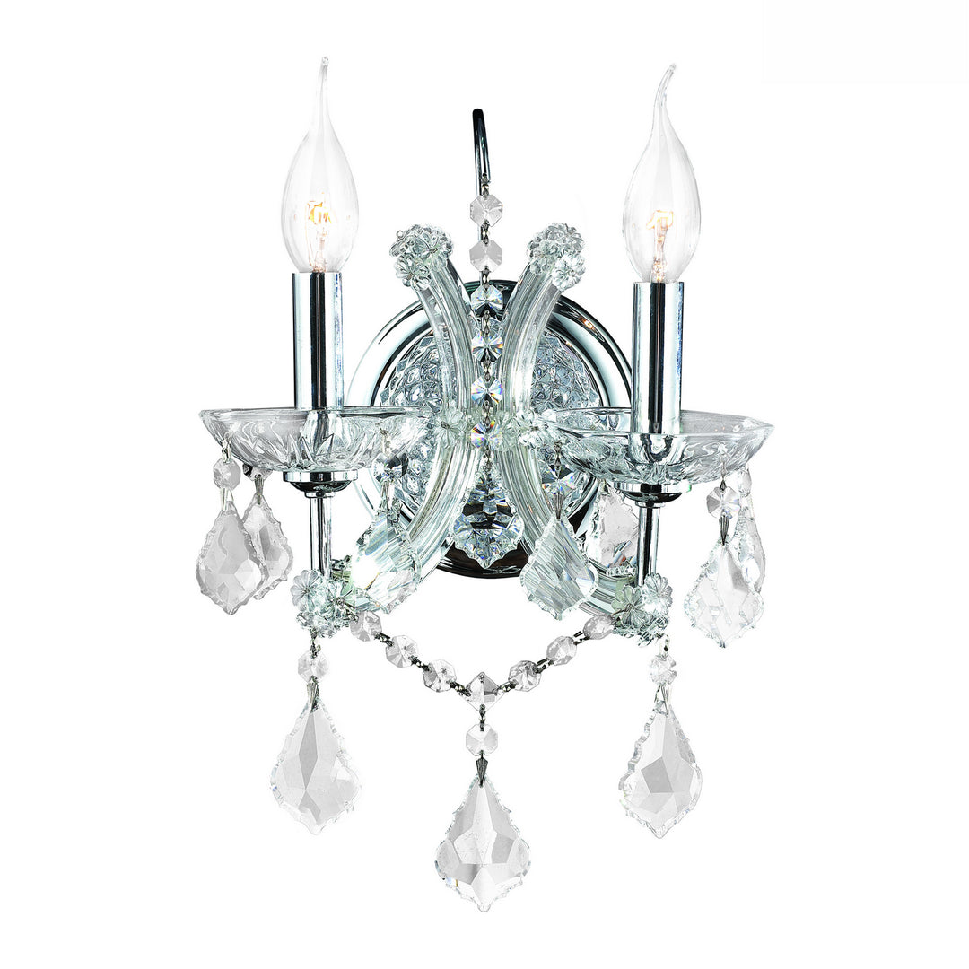 Worldwide Maria Theresa W23116C10-CL Wall Light - Polished Chrome
