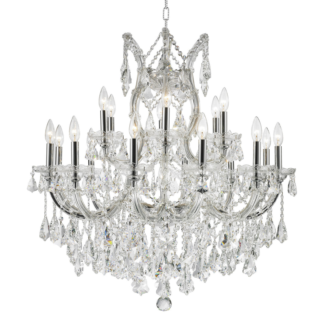 Worldwide Maria Theresa W83005C30 Chandelier Light - Polished Chrome