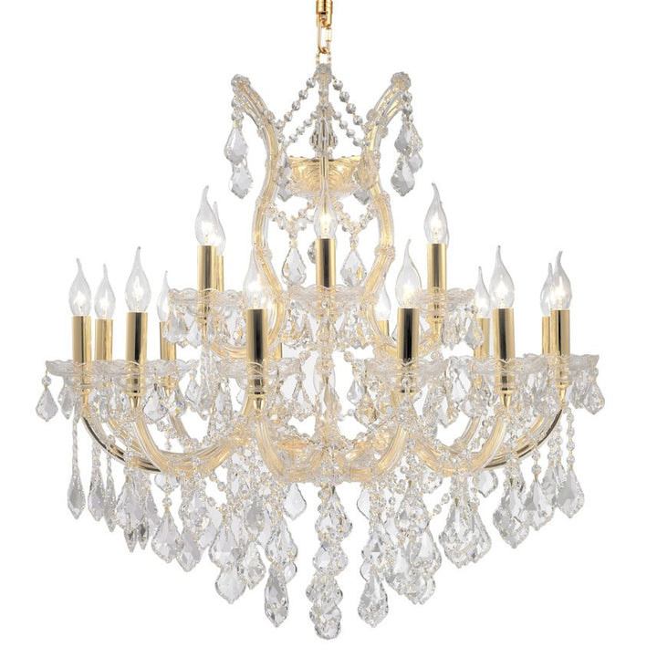 Worldwide Maria Theresa W83005G30 Chandelier Light - Polished Gold