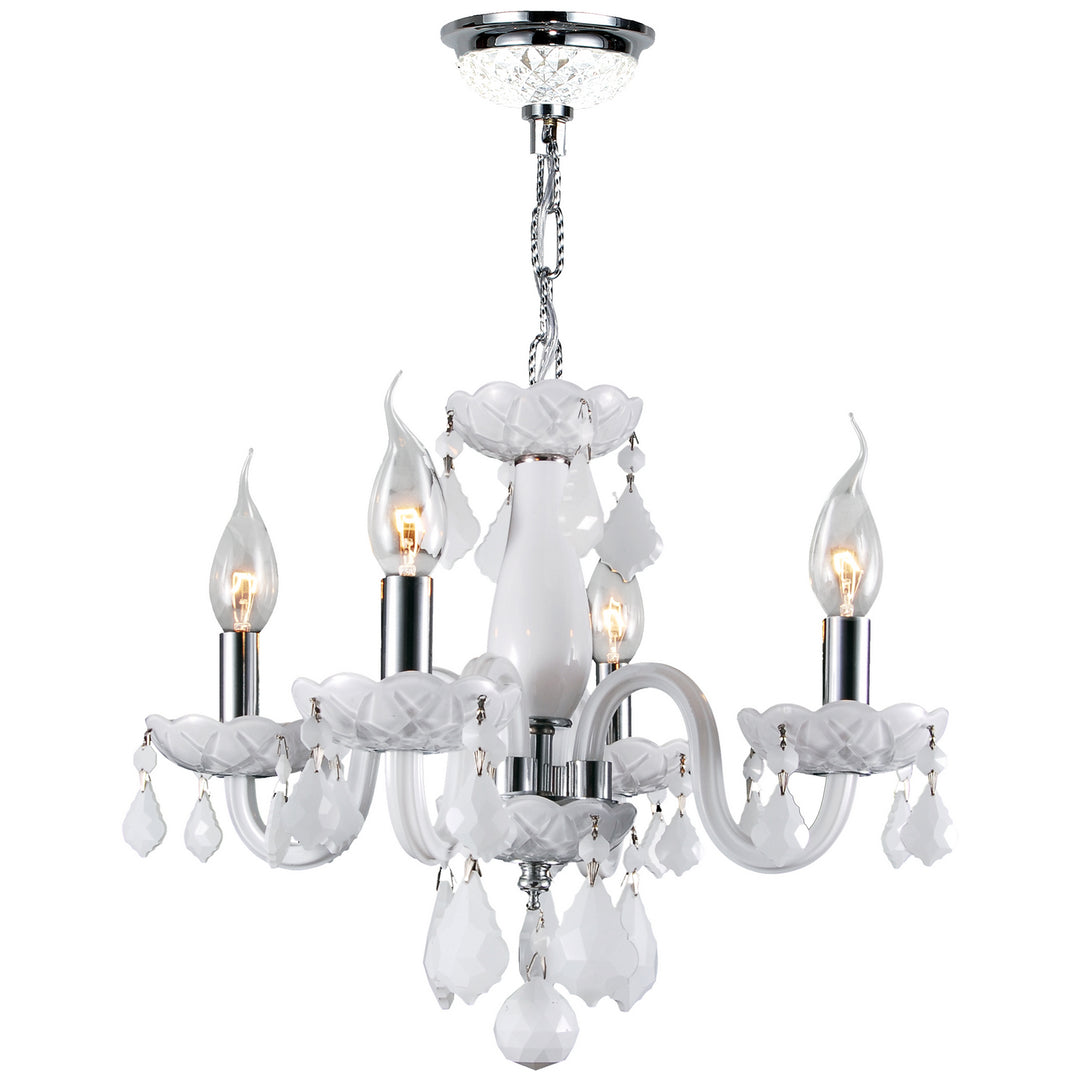 Worldwide Clarion W83100C16-WH Chandelier Light - Polished Chrome