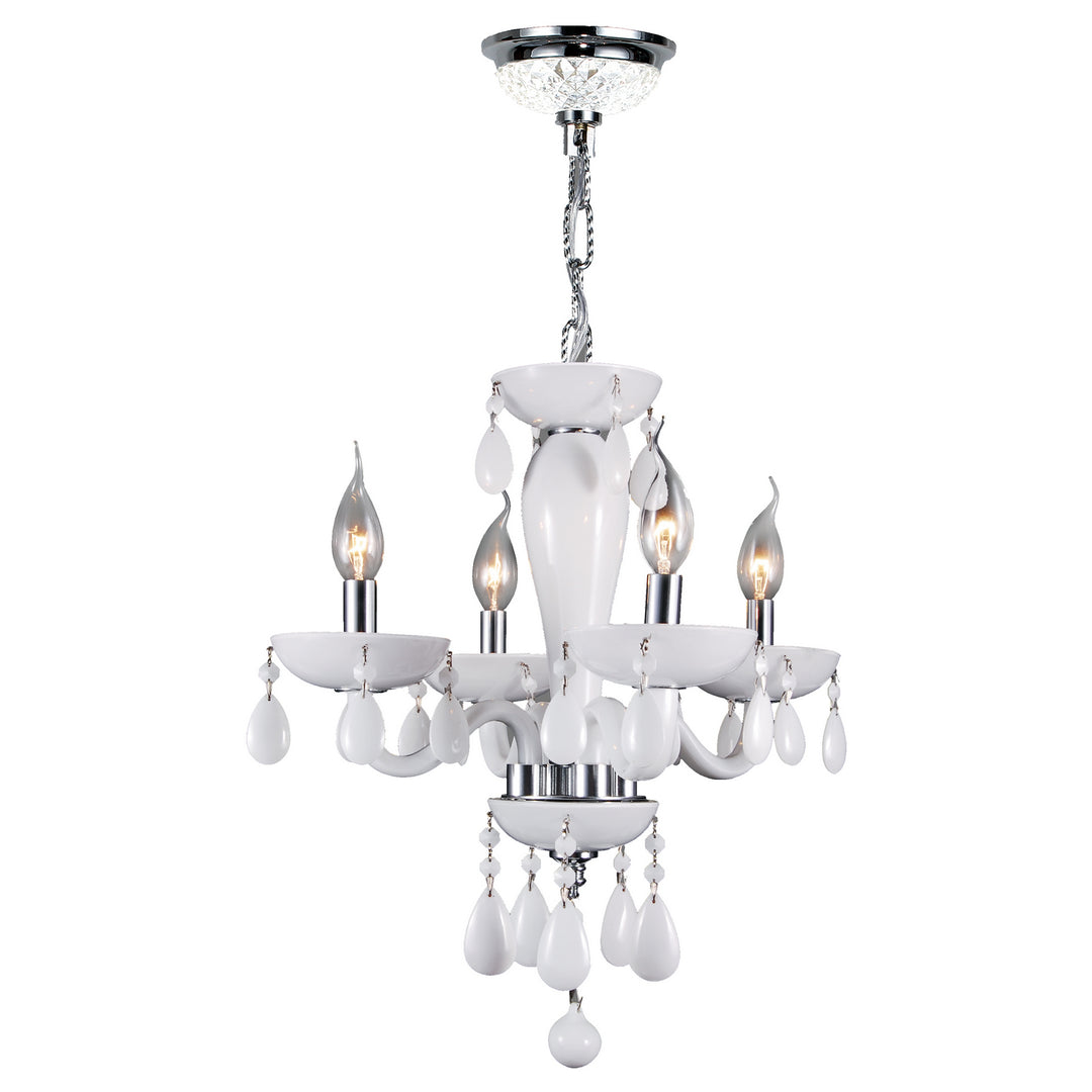 Worldwide Gatsby W83126C16-WH Chandelier Light - Polished Chrome