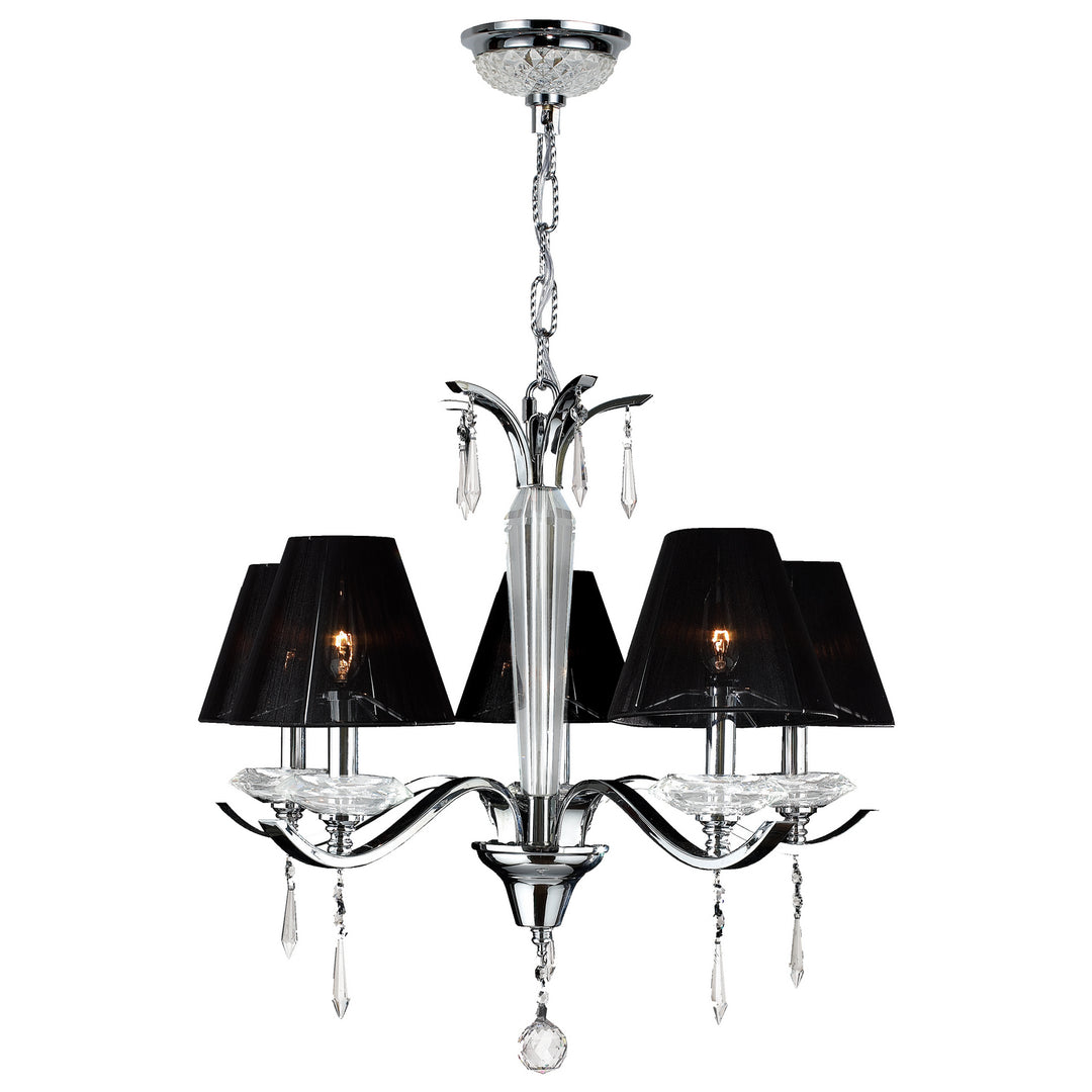 Worldwide Gatsby W83133C25 Chandelier Light - Polished Chrome