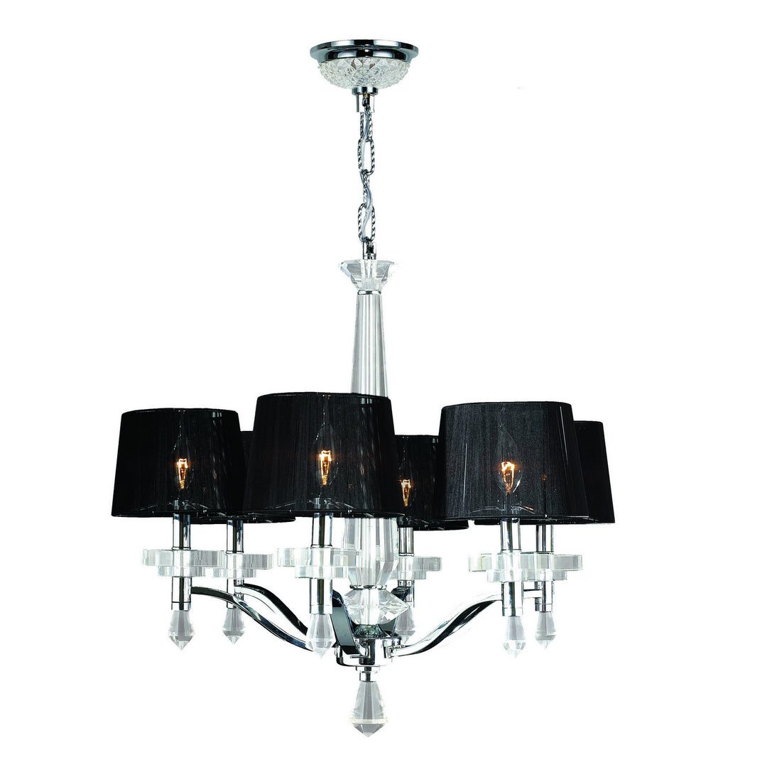 Worldwide Gatsby W83135C26 Chandelier Light - Polished Chrome