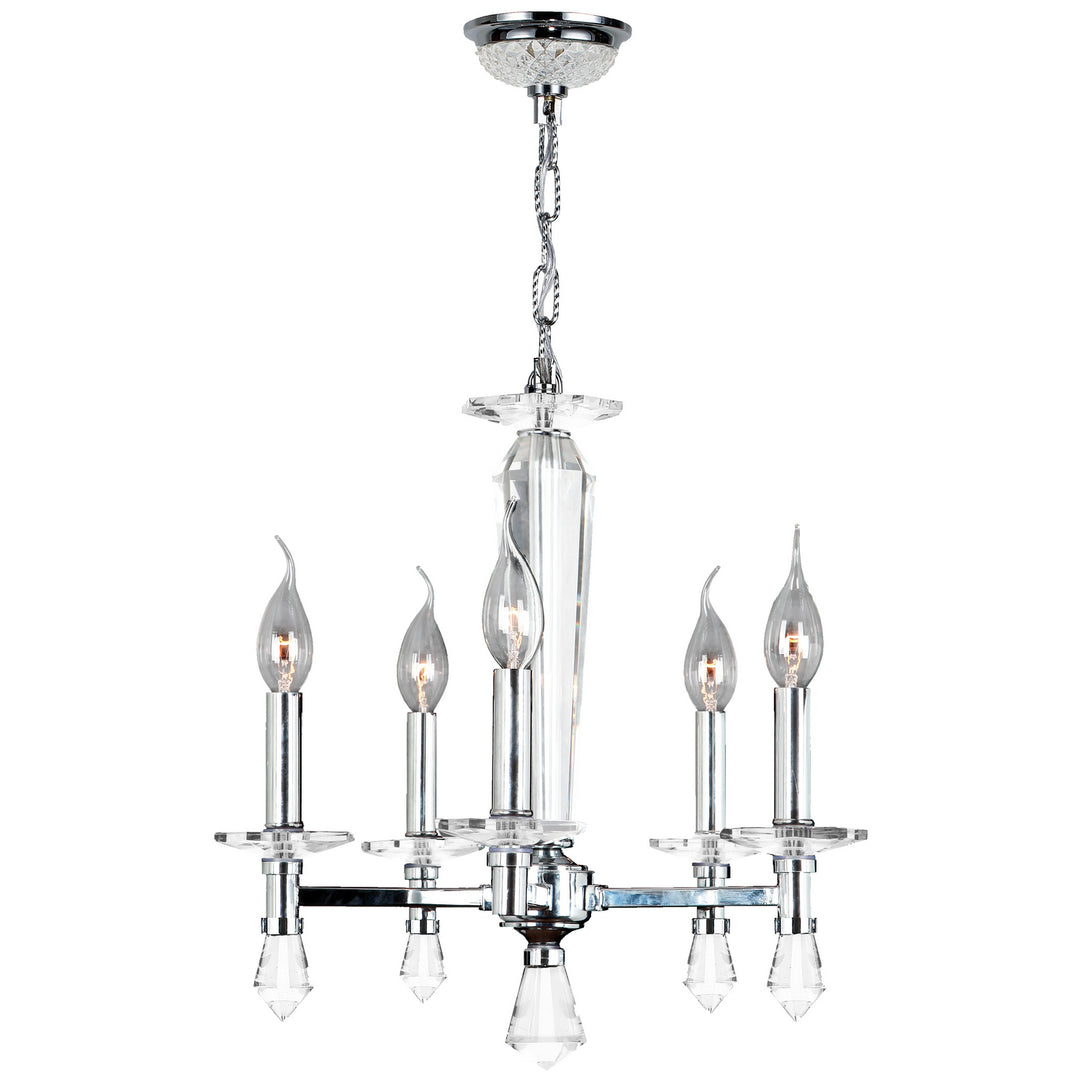 Worldwide Gatsby W83136C16 Chandelier Light - Polished Chrome