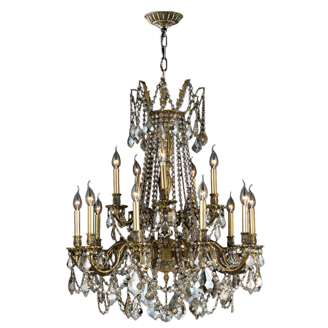 Worldwide Solid Brass W83310B28-GT Chandelier Light - Antique Bronze