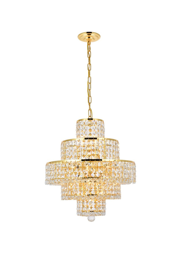 Elegant Maxime 2039D20G/RC Chandelier Light - Gold