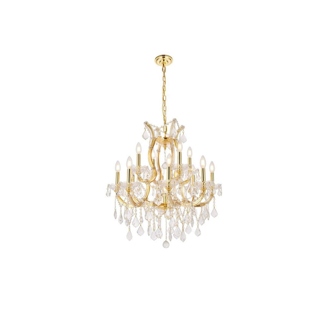 Elegant Maria Theresa 2800D27G/RC Chandelier Light - Gold