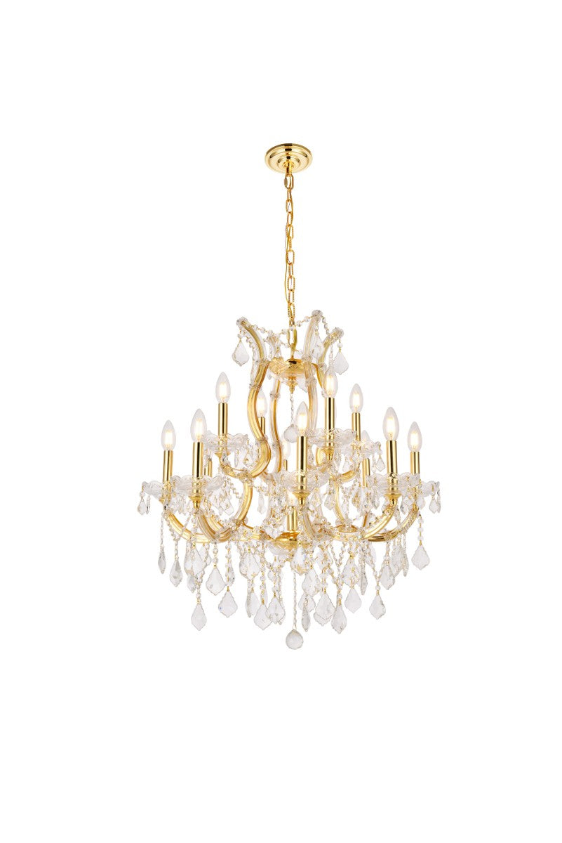 Elegant Maria Theresa 2800D27G/RC Chandelier Light - Gold