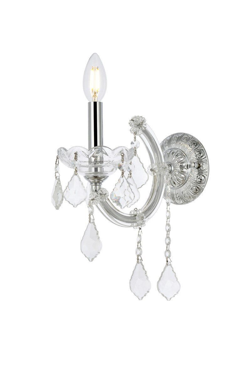 Elegant Maria Theresa 2800W1C/RC Wall Sconce Light - Chrome