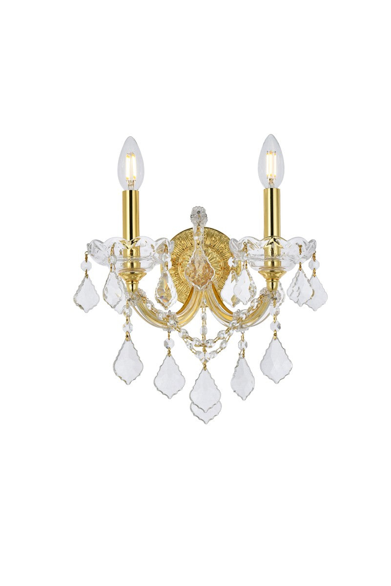 Elegant Maria Theresa 2800W2G/RC Wall Sconce Light - Gold