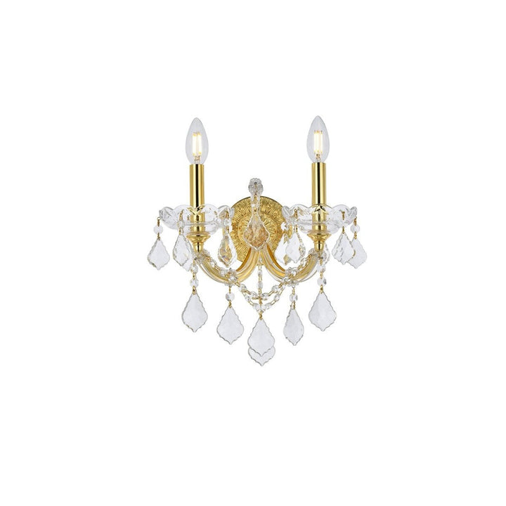 Elegant Maria Theresa 2800W2G/RC Wall Sconce Light - Gold