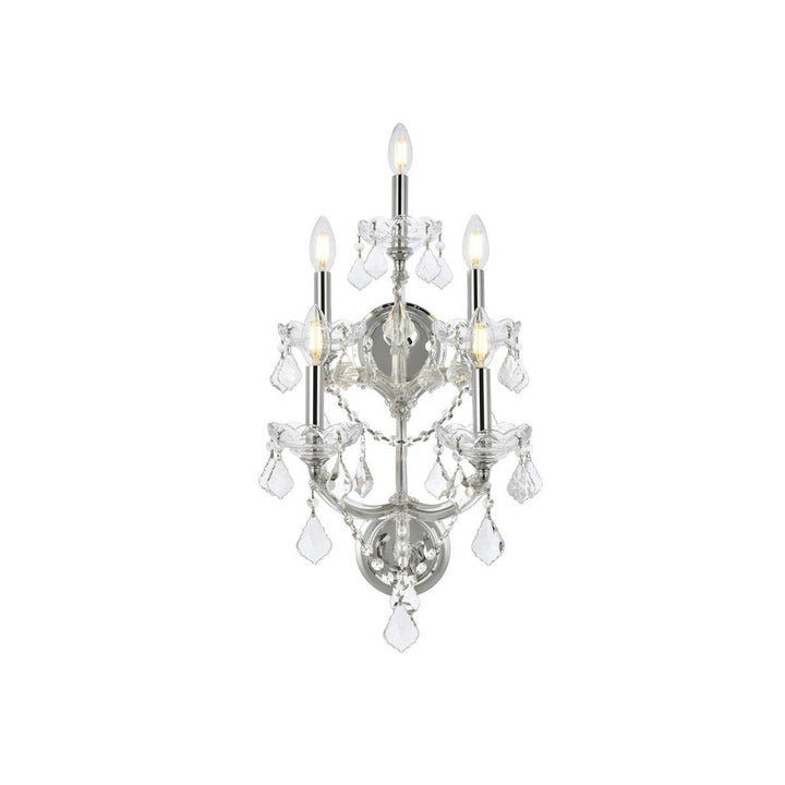 Elegant Maria Theresa 2800W5C/RC Wall Sconce Light - Chrome