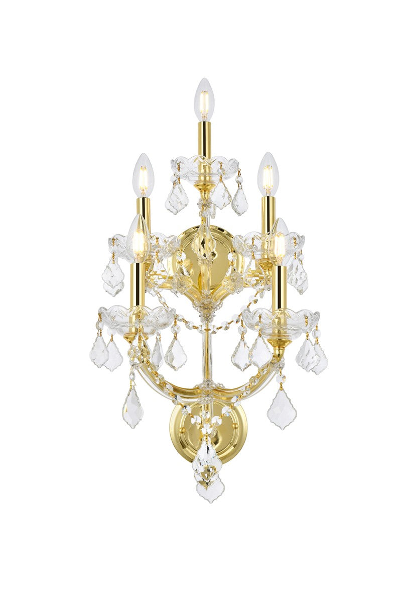 Elegant Maria Theresa 2800W5G/RC Wall Sconce Light - Gold