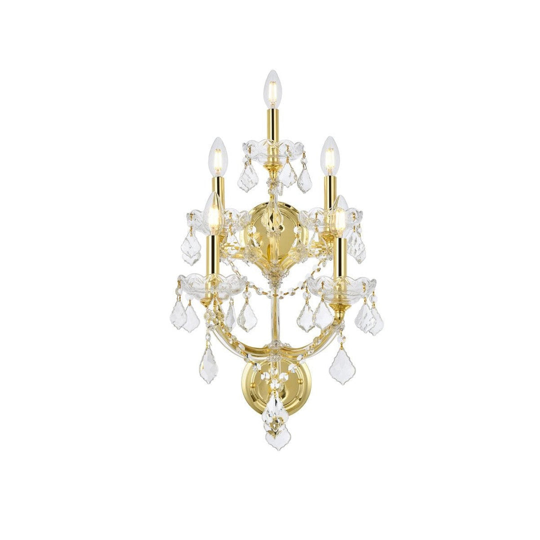 Elegant Maria Theresa 2800W5G/RC Wall Sconce Light - Gold