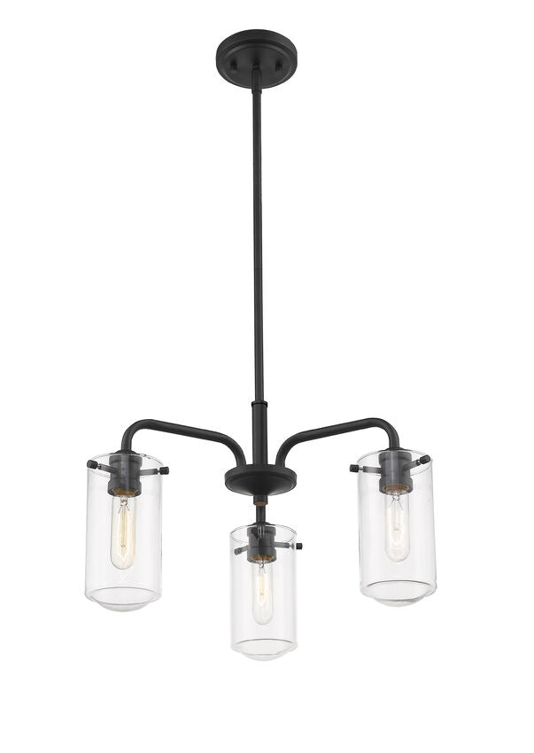 Z-Lite Delaney 471-3MB Chandelier Light - Matte Black