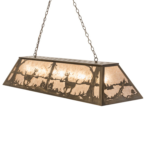 Meyda Tiffany Deer At Lake 47474 Pendant Light - Antique Copper