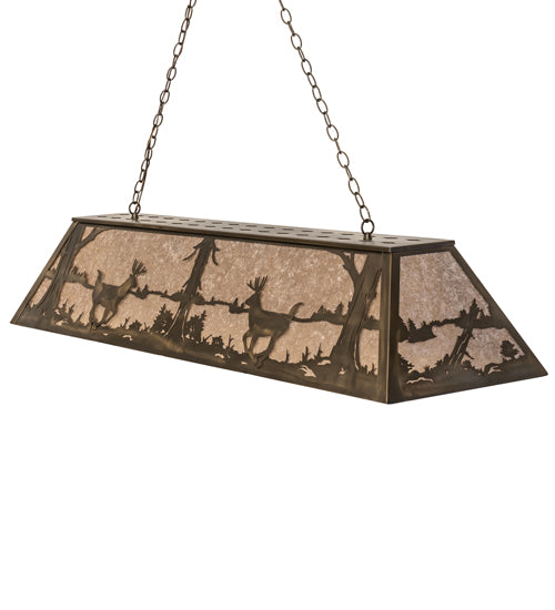 Meyda Tiffany Deer At Lake 47474 Pendant Light - Antique Copper