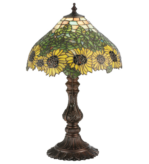 Meyda Tiffany Lighting 10081 Shell One Light Table Base Utility Light Bronze / Dark