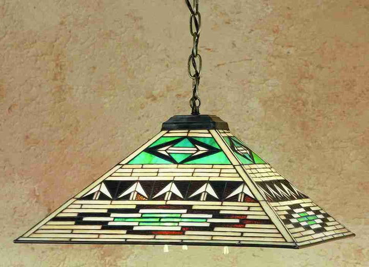 Meyda Tiffany Valencia Mission 47597 Pendant Light - Ebna Amber Beige