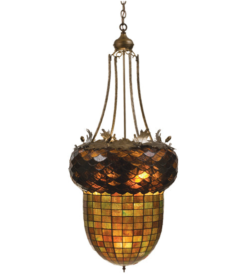 Meyda Tiffany Greenbriar Oak 47611 Pendant Light - Antique Copper