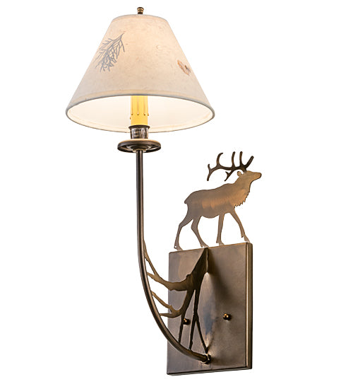 Meyda Tiffany Lone Elk 47762 Wall Light - Antique Copper