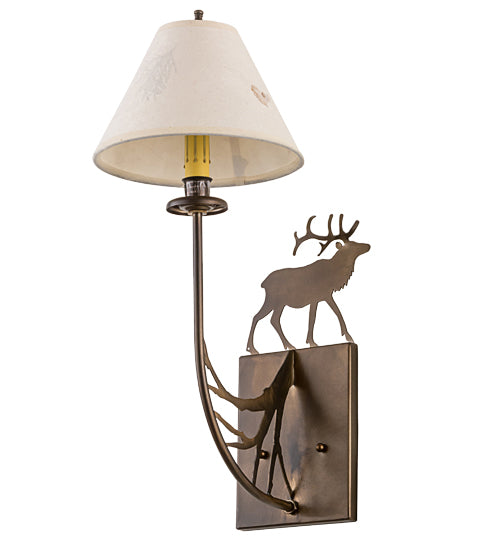 Meyda Tiffany Lone Elk 47762 Wall Light - Antique Copper