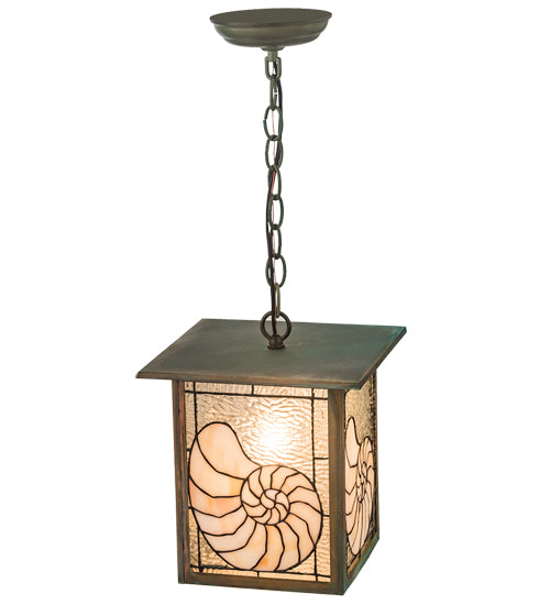 Meyda Tiffany Nautilus 47763 Pendant Light - Verdigris