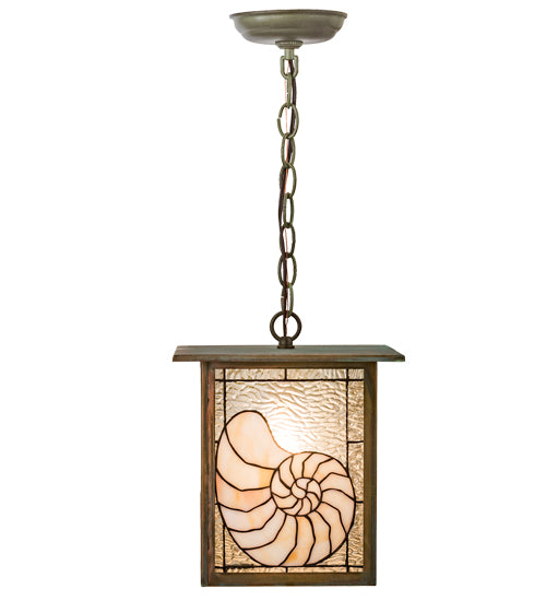 Meyda Tiffany Nautilus 47763 Pendant Light - Verdigris