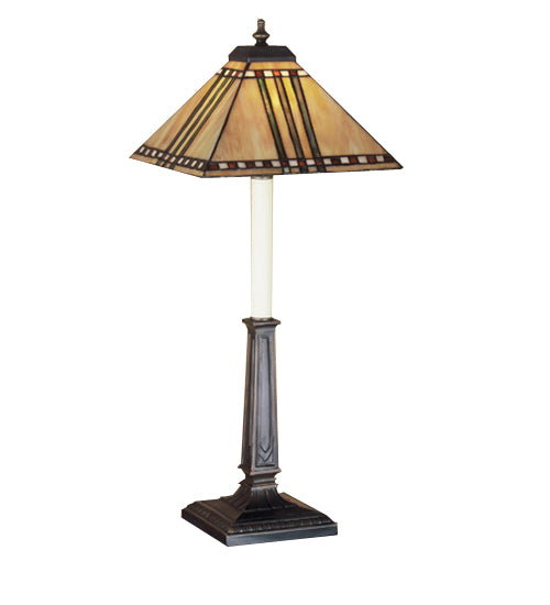 Meyda Tiffany Lighting 47837 Prairie Corn One Light Buffet Lamp Lamp Bronze / Dark