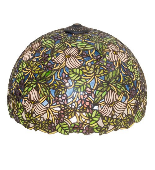 Meyda Tiffany Lighting 47843 Trillium & Violet Shade Lamp Shade Multicolored