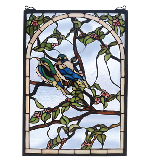 Meyda Tiffany Lighting 47966 Lovebirds Window Mirror Bronze / Dark