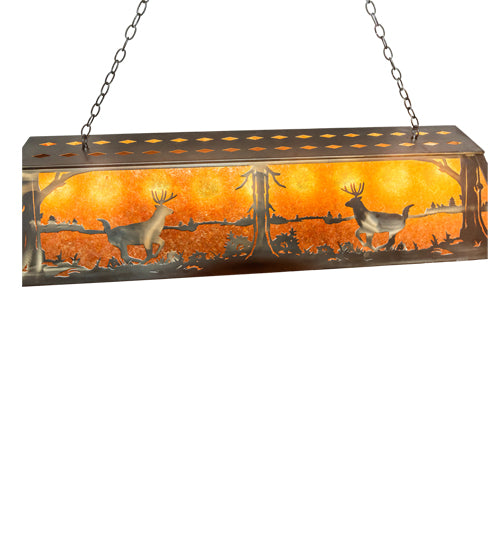 Meyda Tiffany Deer At Lake 48172 Pendant Light - Antique Copper