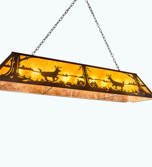 Meyda Tiffany Deer At Lake 48172 Pendant Light - Antique Copper