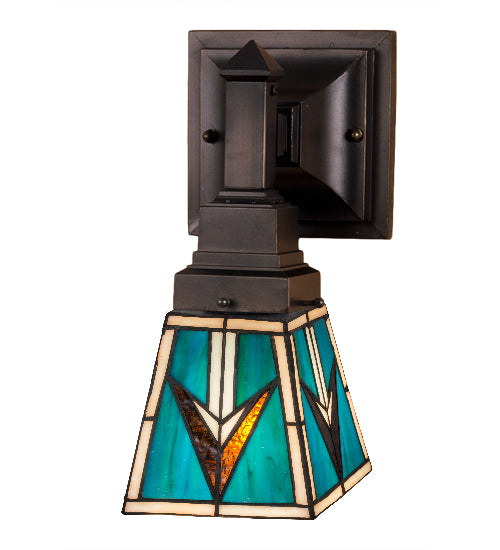 Meyda Tiffany Valencia Mission 48181 Wall Light - Ebna Amber Beige