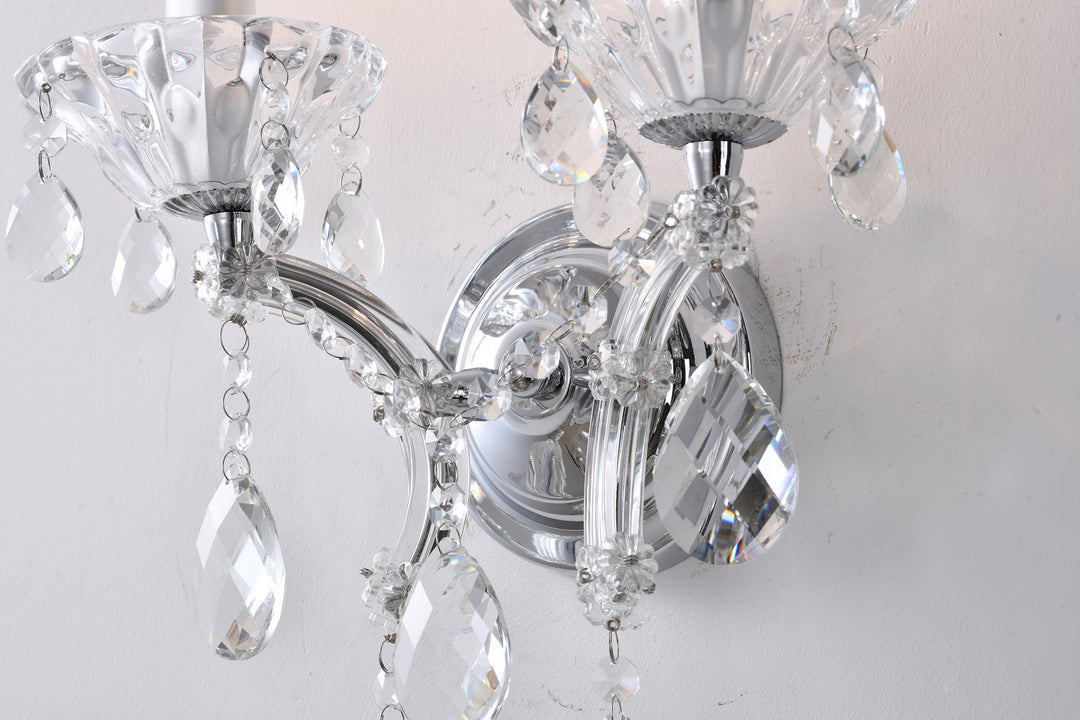Bethel International Sconce 4307WB-C Wall Sconce Light - Chrome